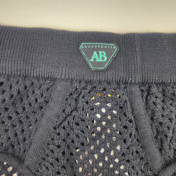 Agua Bendita Alfie Streetwear Crochet Bottoms Black Size Medium NWT - Picture 3 of 6